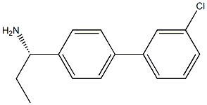 (1S)-1-[4-(3-CHLOROPHENYL)PHENYL]PROPYLAMINE Struktur