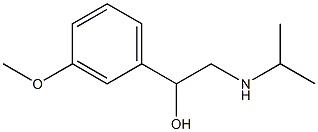 2-ISOPROPYLAMINO-1-(3-METHOXY-PHENYL)-ETHANOL Struktur