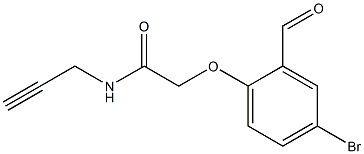 2-(4-BROMO-2-FORMYLPHENOXY)-N-PROP-2-YNYLACETAMIDE Struktur