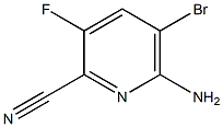 6-AMINO-5-BROMO-3-FLUOROPYRIDINE-2-CARBONITRILE Struktur