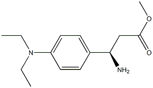 METHYL (3R)-3-AMINO-3-[4-(DIETHYLAMINO)PHENYL]PROPANOATE Struktur