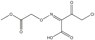 4-CHLORO-2-(Z)-METHOXYCARBONYL METHOXYIMINO-3-OXYBUTYRIC ACID Struktur