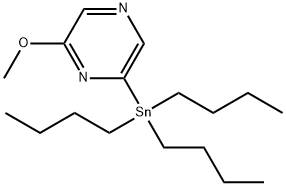 2-METHOXY-6-(TRIBUTYLSTANNYL)PYRAZINE Struktur