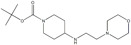 1-BOC-4-(2-MORPHOLIN-4-YLETHYLAMINO)-PIPERIDINE Struktur