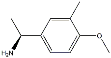 (1S)-1-(4-METHOXY-3-METHYLPHENYL)ETHYLAMINE Struktur