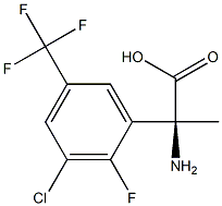 (2S)-2-AMINO-2-[3-CHLORO-2-FLUORO-5-(TRIFLUOROMETHYL)PHENYL]PROPANOIC ACID Struktur