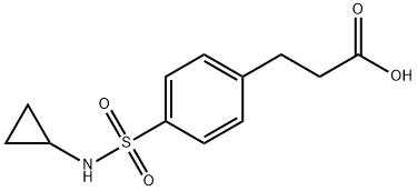 3-(4-CYCLOPROPYLSULFAMOYL-PHENYL)-PROPIONIC ACID Struktur