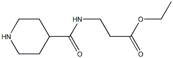 3-[(PIPERIDINE-4-CARBONYL)-AMINO]-PROPIONIC ACID ETHYL ESTER Struktur