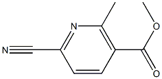 METHYL 6-CYANO-2-METHYLNICOTINATE Struktur