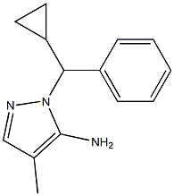 2-(CYCLOPROPYL-PHENYL-METHYL)-4-METHYL-2H-PYRAZOL-3-YLAMINE Struktur