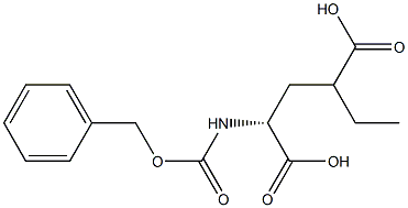 N-ALPHA-CARBOBENZOXY-D-GLUTAMIC ACID GAMMA-ETHYL ESTER Struktur