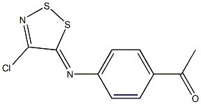 1-(4-([(5Z)-4-CHLORO-5H-1,2,3-DITHIAZOL-5-YLIDENE]AMINO)PHENYL)ETHANONE|