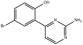 2-(2-AMINOPYRIMIDIN-4-YL)-4-BROMOPHENOL Struktur