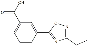 3-(3-ETHYL-[1,2,4]OXADIAZOL-5-YL)-BENZOIC ACID Struktur