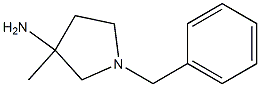 1-BENZYL-3-METHYLPYRROLIDIN-3-AMINE Struktur