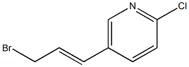 5-(3-BROMOPROPENYL)-2-CHLOROPYRIDINE Struktur