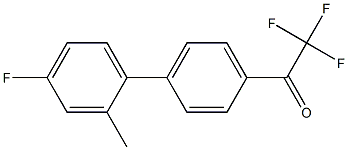 4'-(4-FLUORO-2-METHYLPHENYL)-2,2,2-TRIFLUOROACETOPHENONE Struktur