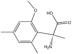 (2R)-2-AMINO-2-(6-METHOXY-2,4-DIMETHYLPHENYL)PROPANOIC ACID Struktur