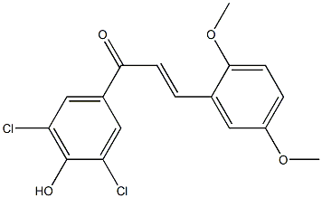 3',5'-DICHLORO-2,5-DIMETHOXY-4'-HYDROXYCHALCONE Struktur