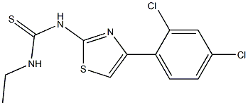 N-[4-(2,4-DICHLOROPHENYL)-1,3-THIAZOL-2-YL]-N'-ETHYLTHIOUREA Struktur