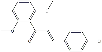 4-CHLORO-2',6'-DIMETHOXYCHALCONE Struktur