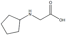 (CYCLOPENTYLAMINO)ACETIC ACID Struktur