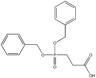 DIBENZYL-PHOSPHONOPROPIONIC ACID Struktur