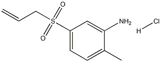 5-(ALLYLSULFONYL)-2-METHYLANILINE HYDROCHLORIDE Struktur