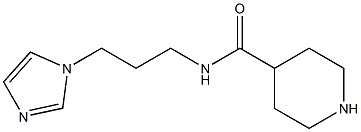 N-[3-(1H-IMIDAZOL-1-YL)PROPYL]PIPERIDINE-4-CARBOXAMIDE Struktur