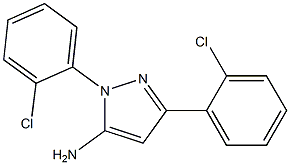 1,3-BIS(2-CHLOROPHENYL)-1H-PYRAZOL-5-AMINE Struktur