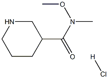 3-(METHOXY-METHYL-CARBAMOYL)PIPERIDINE HYDROCHLORIDE Struktur