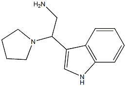 2-(1H-INDOL-3-YL)-2-PYRROLIDIN-1-YLETHANAMINE Struktur