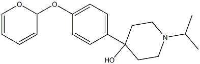 4-HYDROXY-4-[4-(2-TETRAHYDRO-2H-PYRANOXY)PHENYL]-1-ISOPROPYLPIPERIDINE Struktur