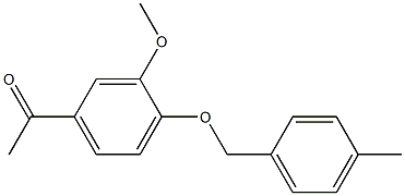 1-(3-METHOXY-4-[(4-METHYLBENZYL)OXY]PHENYL)ETHANONE Struktur