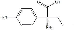 (2R)-2-AMINO-2-(4-AMINOPHENYL)PENTANOIC ACID Struktur