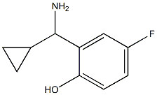 2-((1S)AMINOCYCLOPROPYLMETHYL)-4-FLUOROPHENOL Struktur