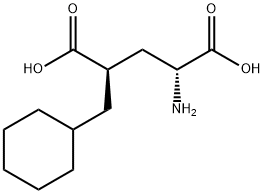 (2R,4R)-2-AMINO-4-CYCLOHEXYLMETHYL-PENTANEDIOIC ACID Struktur