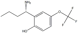 2-((1S)-1-AMINOBUTYL)-4-(TRIFLUOROMETHOXY)PHENOL Struktur