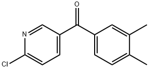 2-CHLORO-5-(3,4-DIMETHYLBENZOYL)PYRIDINE Struktur