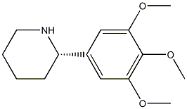 (S)-2-(3,4,5-TRIMETHOXYPHENYL)PIPERIDINE Struktur