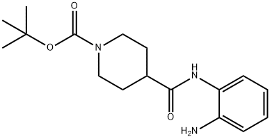 4-(2-AMINO-PHENYLCARBAMOYL)-PIPERIDINE-1-CARBOXYLIC ACID TERT-BUTYL ESTER Struktur