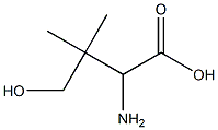 2-AMINO-3,3-DIMETHYL-4-HYDROXY-BUTYRIC ACID Struktur