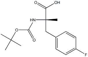 BOC-ALPHA-METHYL-L-4-FLUOROPHE Struktur