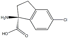 (1S)-1-AMINO-5-CHLOROINDANECARBOXYLIC ACID Struktur