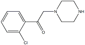 1-(2-CHLOROPHENYL)-2-PIPERAZIN-1-YLETHANONE Struktur