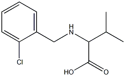 2-[(2-CHLOROBENZYL)AMINO]-3-METHYLBUTANOIC ACID Struktur