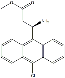 METHYL (3R)-3-AMINO-3-(10-CHLORO(9-ANTHRYL))PROPANOATE Struktur