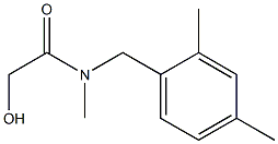 N-(2,4-DIMETHYLBENZYL)-2-HYDROXY-N-METHYLACETAMIDE Struktur