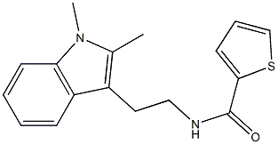 N-[2-(1,2-DIMETHYL-1H-INDOL-3-YL)ETHYL]THIOPHENE-2-CARBOXAMIDE Struktur