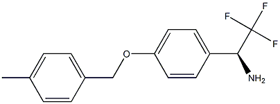 (1S)-2,2,2-TRIFLUORO-1-(4-[(4-METHYLPHENYL)METHOXY]PHENYL)ETHYLAMINE Struktur